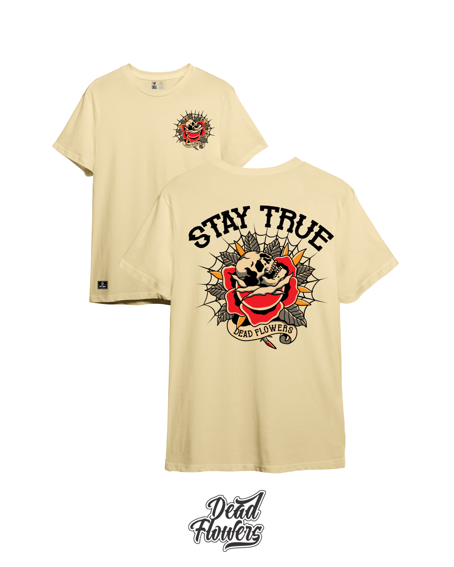 Camiseta STAY TRUE beige
