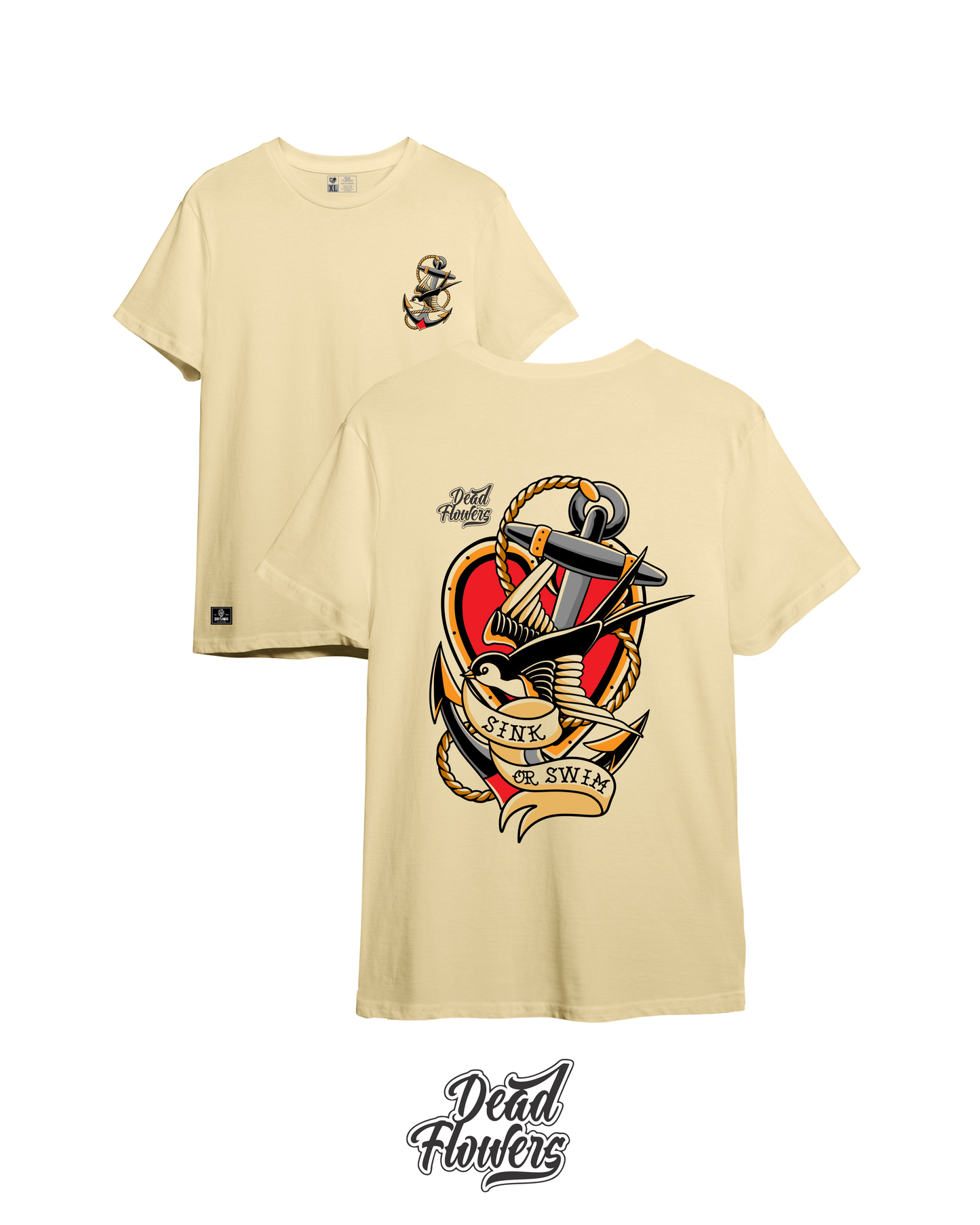 Camiseta SINK OR SWIM beige