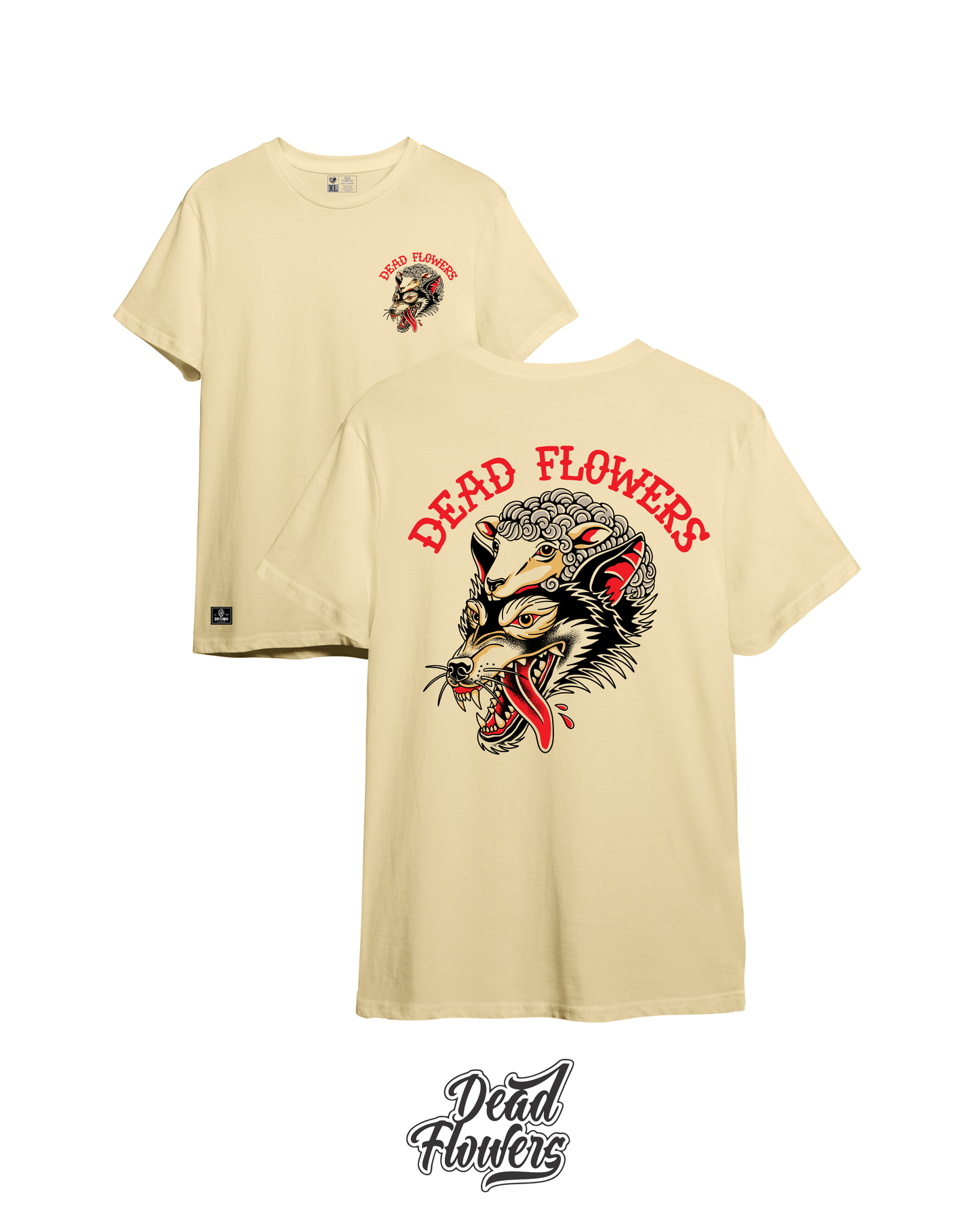 Camiseta WOLF beige