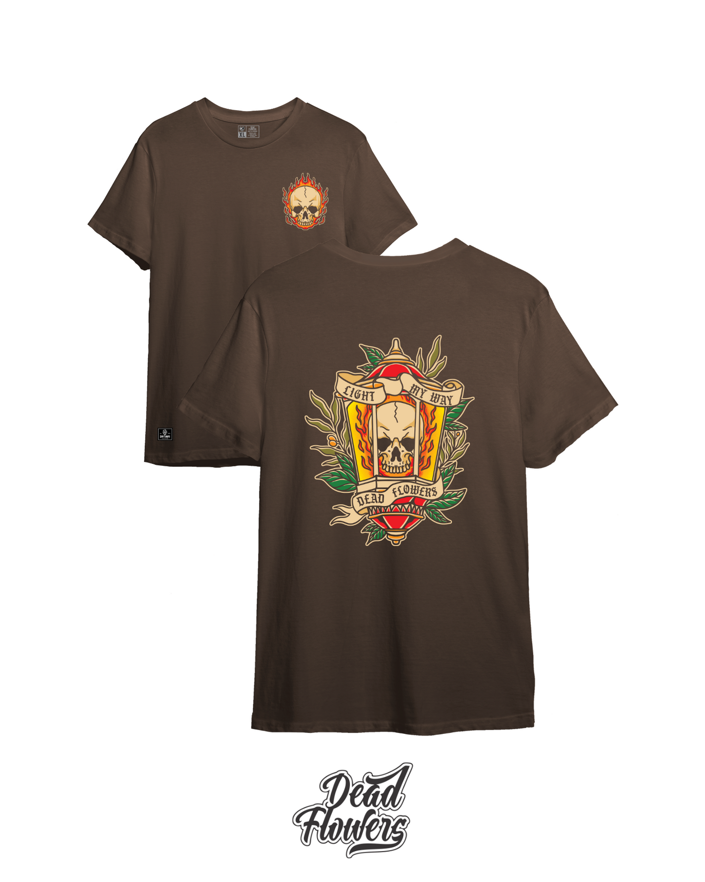 Camiseta LIGHT MY WAY marrón