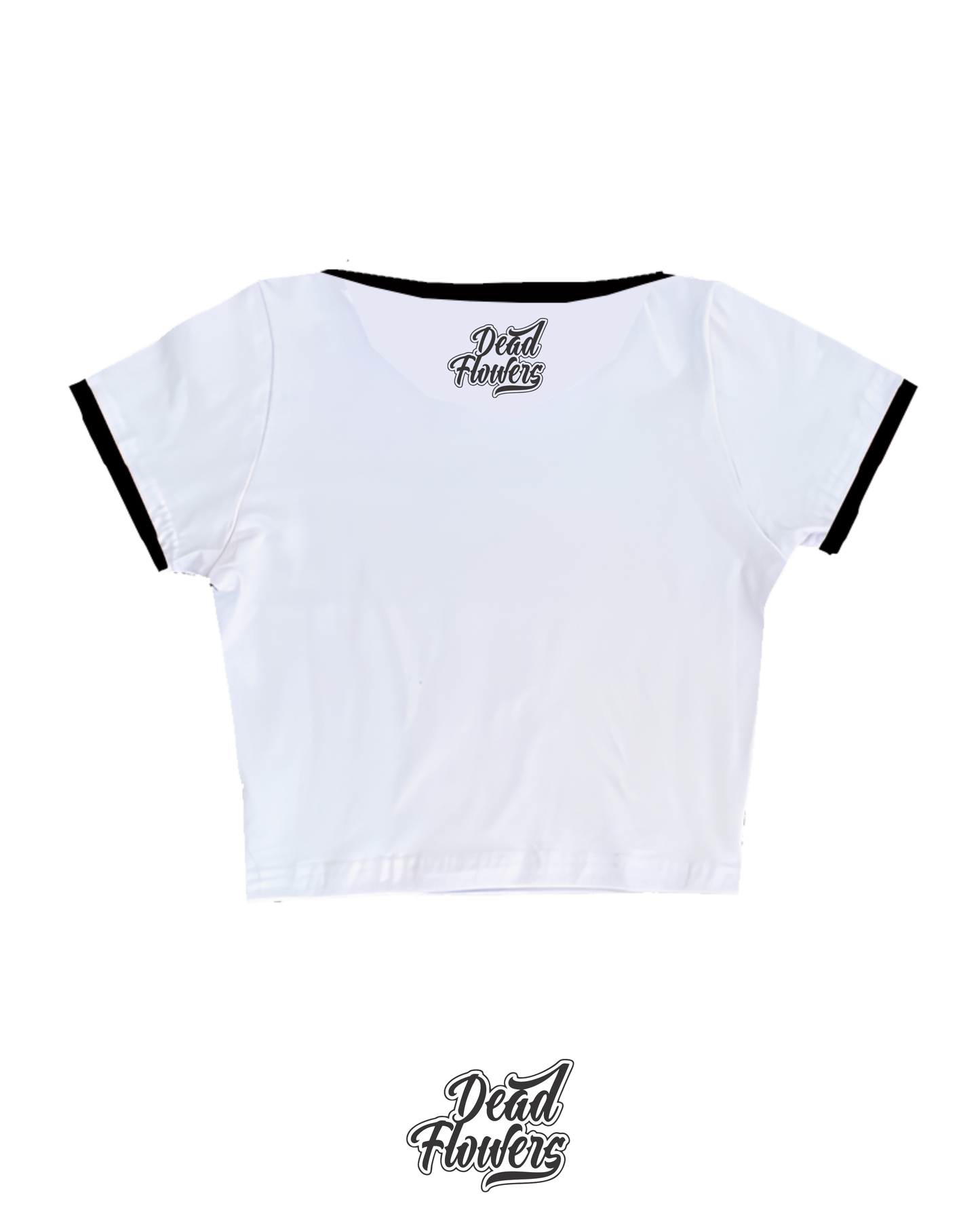 Baby Tee SCUBA blanca/negra