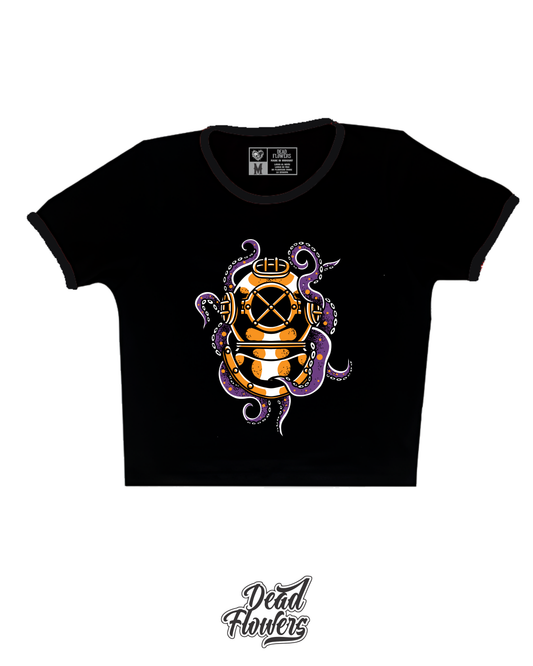 Baby Tee SCUBA negra