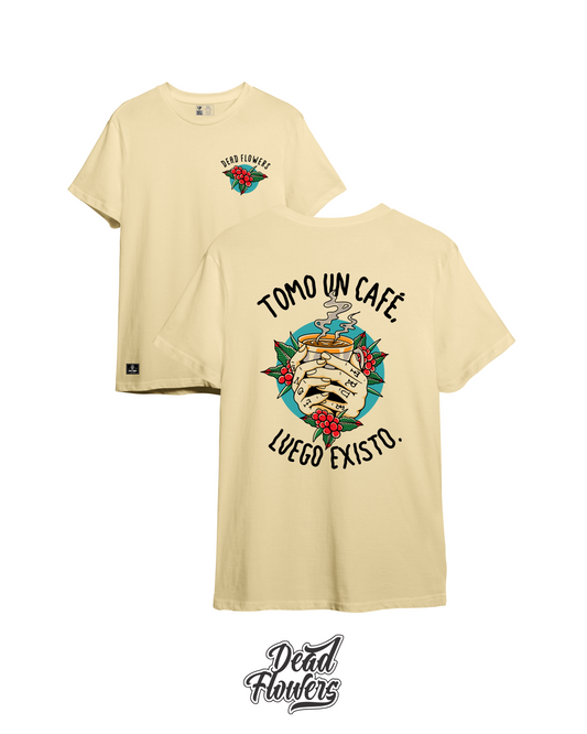 Camiseta COFFEE beige