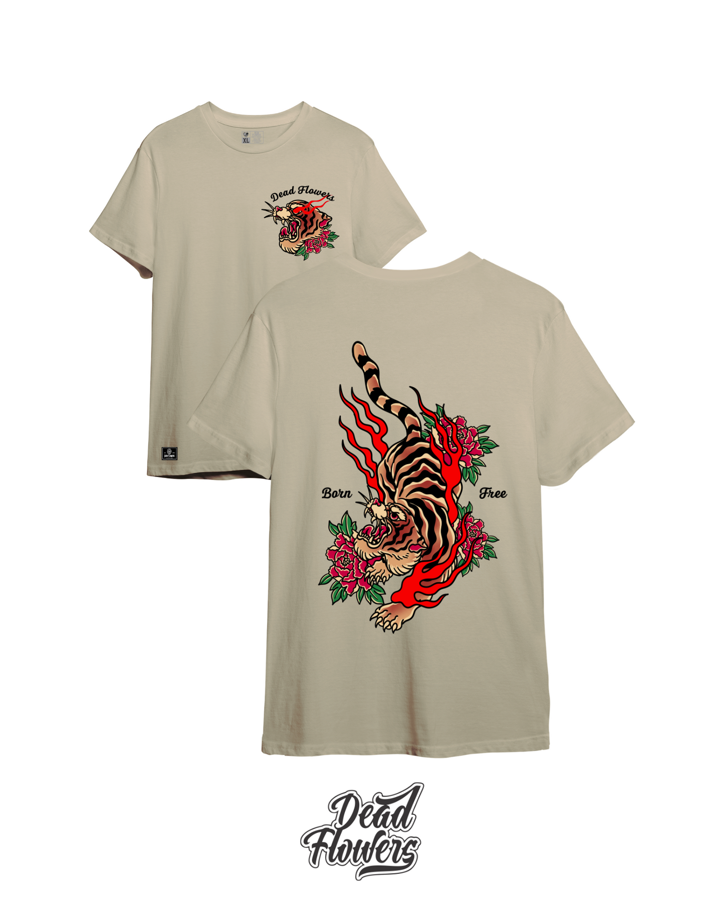 Camiseta TIGER beige oscuro
