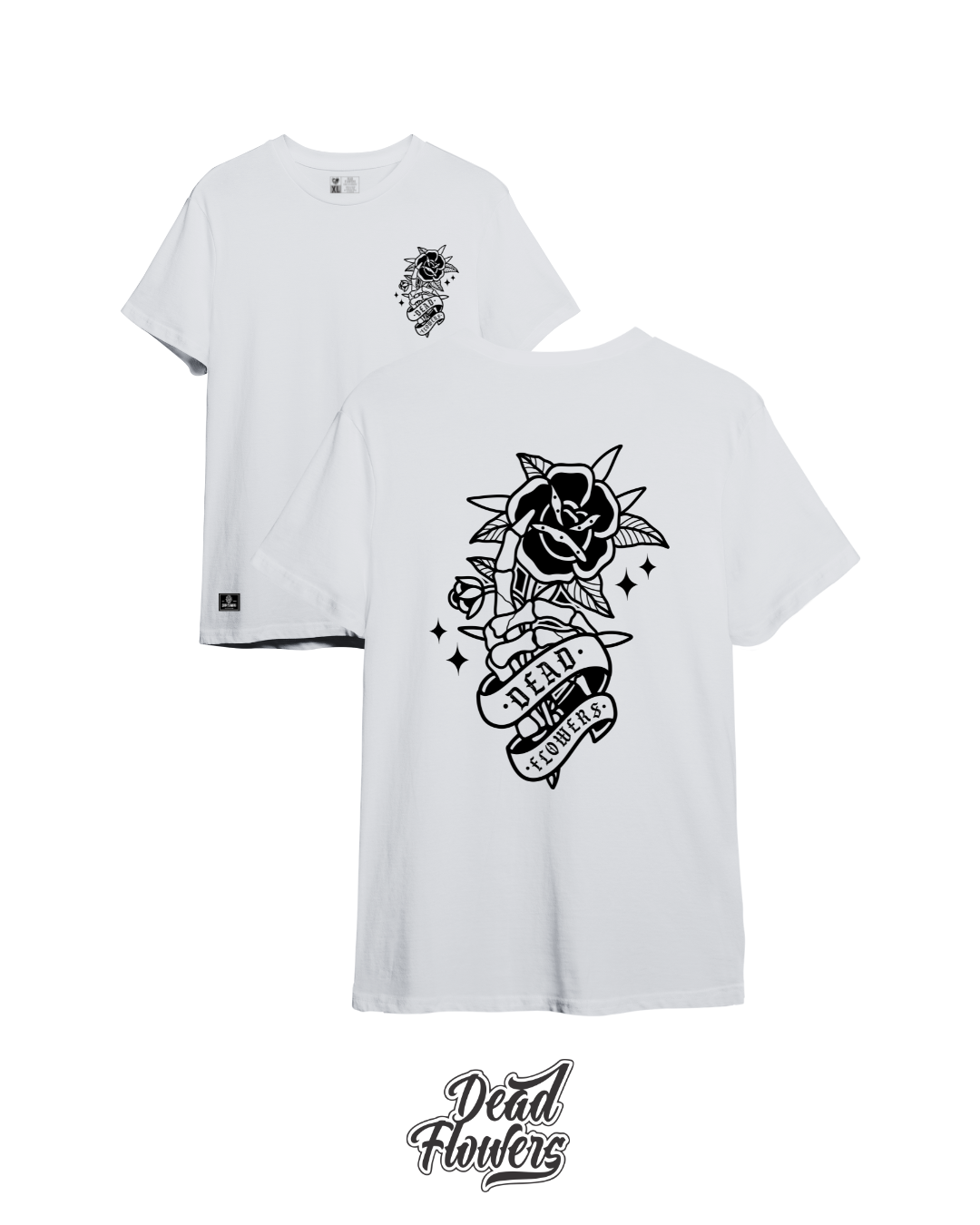 Camiseta DEATH FLOWER blanca